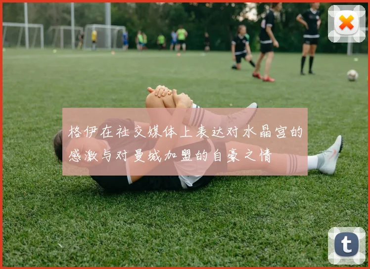 格伊在社交媒体上表达对水晶宫的感激与对曼城加盟的自豪之情